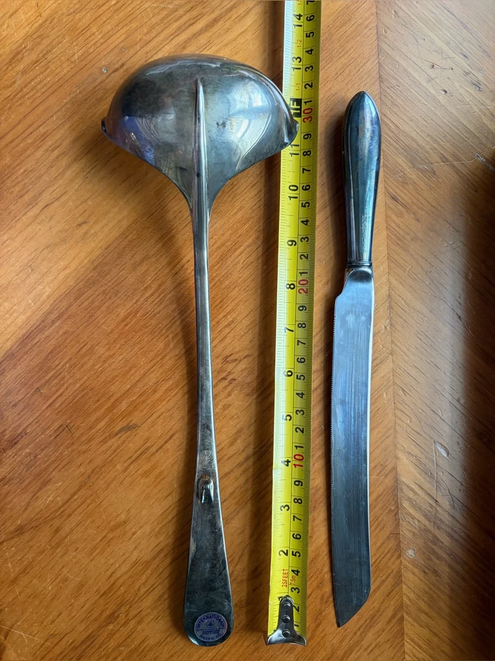 International Silver Co. Silver Plate Ladle & Cake Pie Server Set 11.5” 10.5